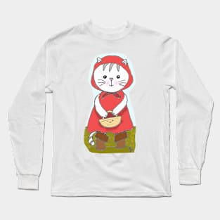 Little gaperucita with brown boots Long Sleeve T-Shirt